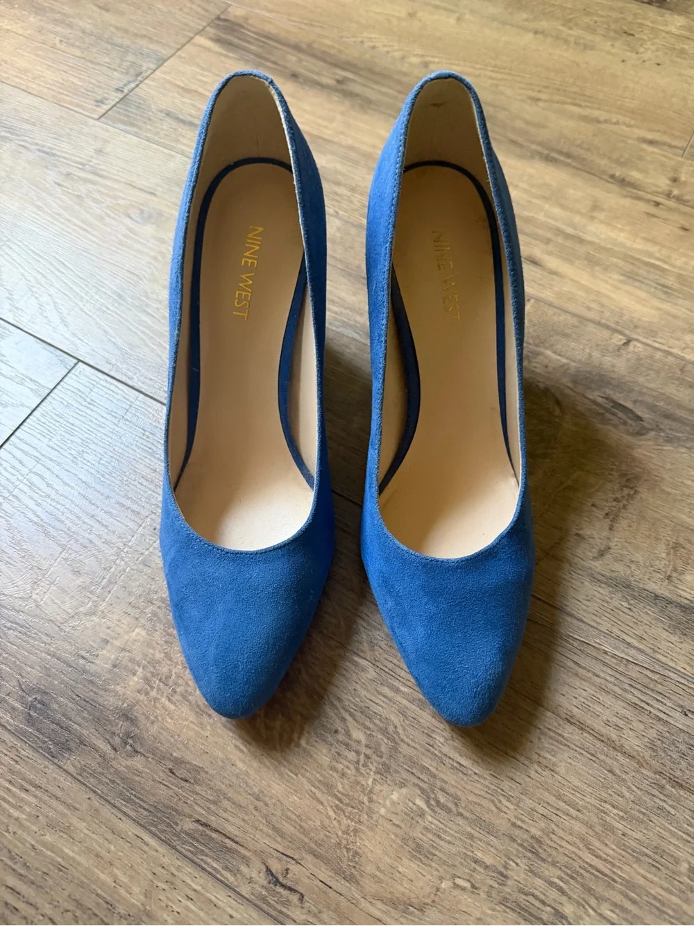 Nine West Scheila Pump Blue Suede Size 7.5